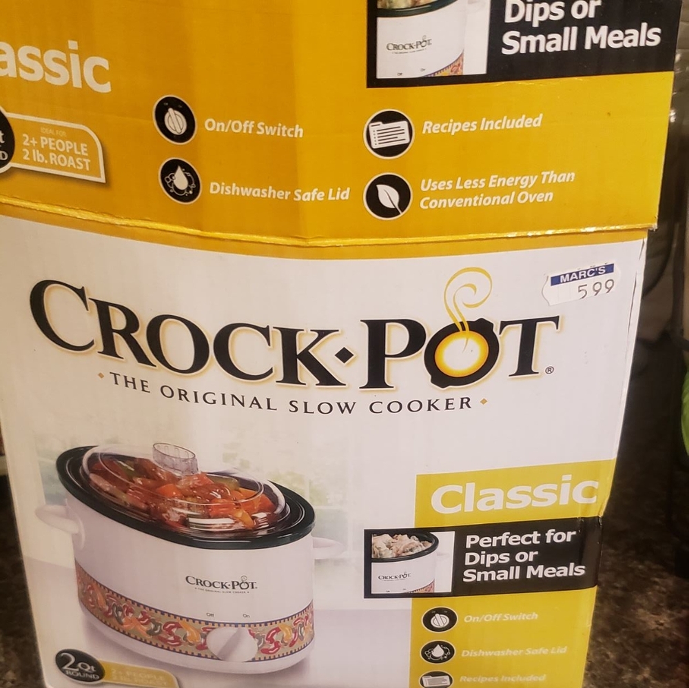 2 Quart Round Crock Pot Slow Cooker